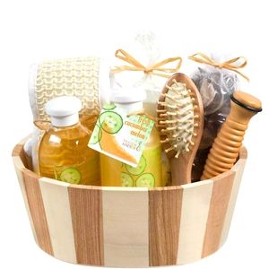 Wooden Massage Reflexology Kit Fresh Cucumber